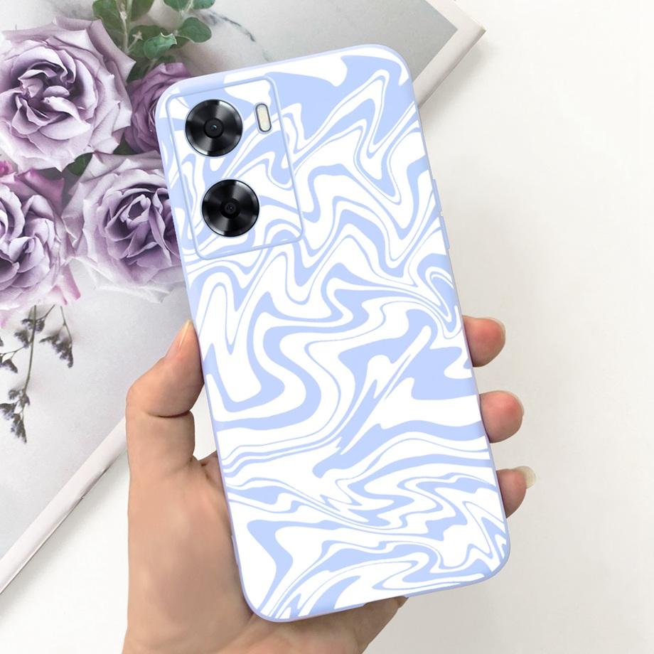 For OPPO A57 4G CPH2387 Case For OPPO A77 5G CPH2339 Soft Silicone Flower Phone Cover For OPPO A77S A57S A57e 2022 Funda TPU Bag