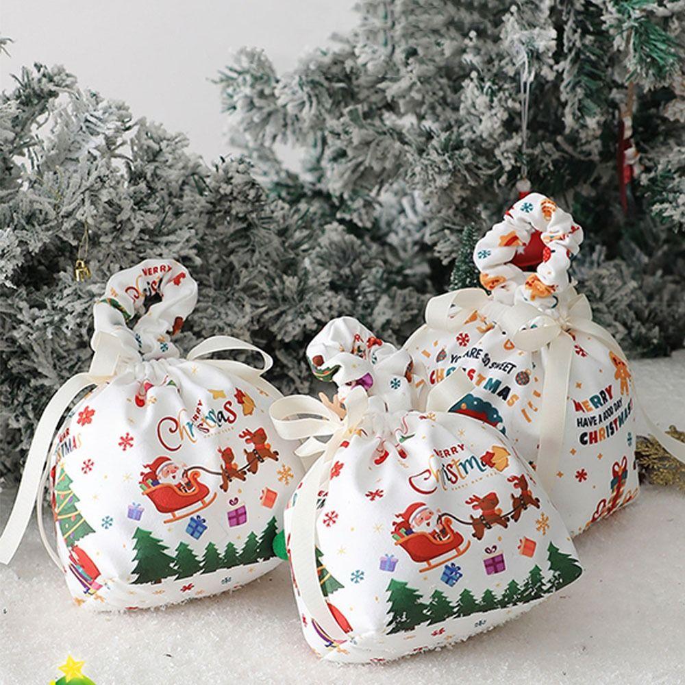 Elk Snowman Christmas Wrapping Bags Santa Claus Xmas Gifts Bags  Merry Christmas Decor