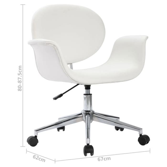 VidaXL Chaise Pivotante de Salle à Manger Chaise à Dîner Siège de Cuisine Chaise de Repas Siège à Dîner Intérieur Maison 287392