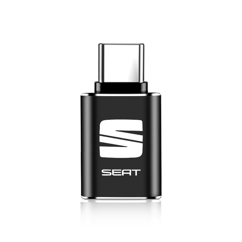 

Автомобильный USB Type C Кабель Конвертер Адаптер для Зарядки Автоаксессуары для SEAT Leon FR 5 6 MII Altea 5F Ibiza Toledo Cordoba Alhambra MK3 чёрный