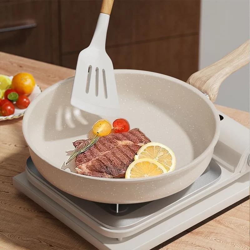 Tigăi antiaderente ultra cu înveliș derivat din piatră NON-TOXIC Tigăi de piatră Tigăi Granit Omelet Pot Instrument de gătit