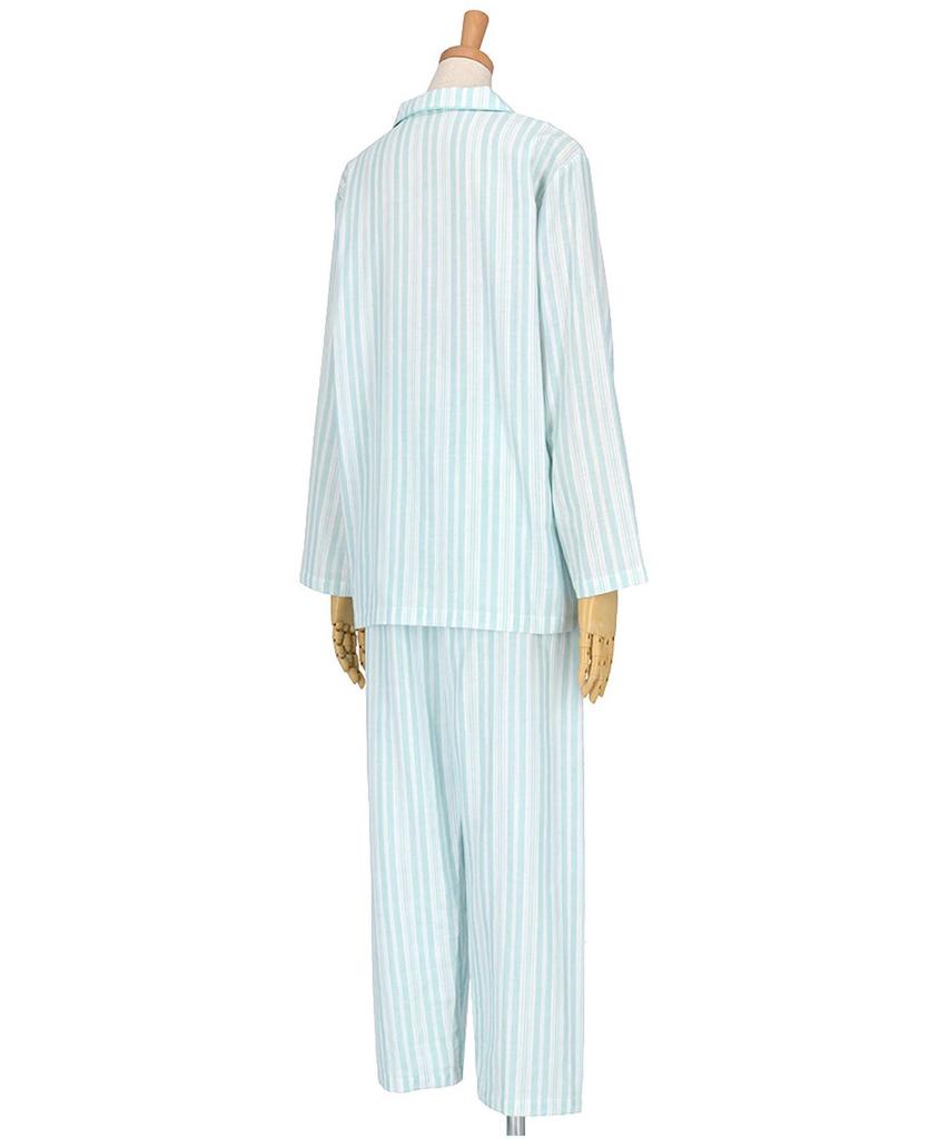 EP8070 Long Sleeve Pajamas with Cotton Double Gauze Wing/Wacoal Women's Pants, 100% (Body),