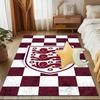 EnglCoat Of Arms Rug for Living Room, Game Rooms, Office, Bedroom, Office Floor Mat Playful Design, fan gifts Christmas decor