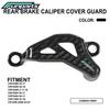 Funparts Motorcycle Rear Brake Caliper Cover Guard Carbon Fiber Protection For CR125R-250R CRF 150R 250R 450R 450RX 250X 450X