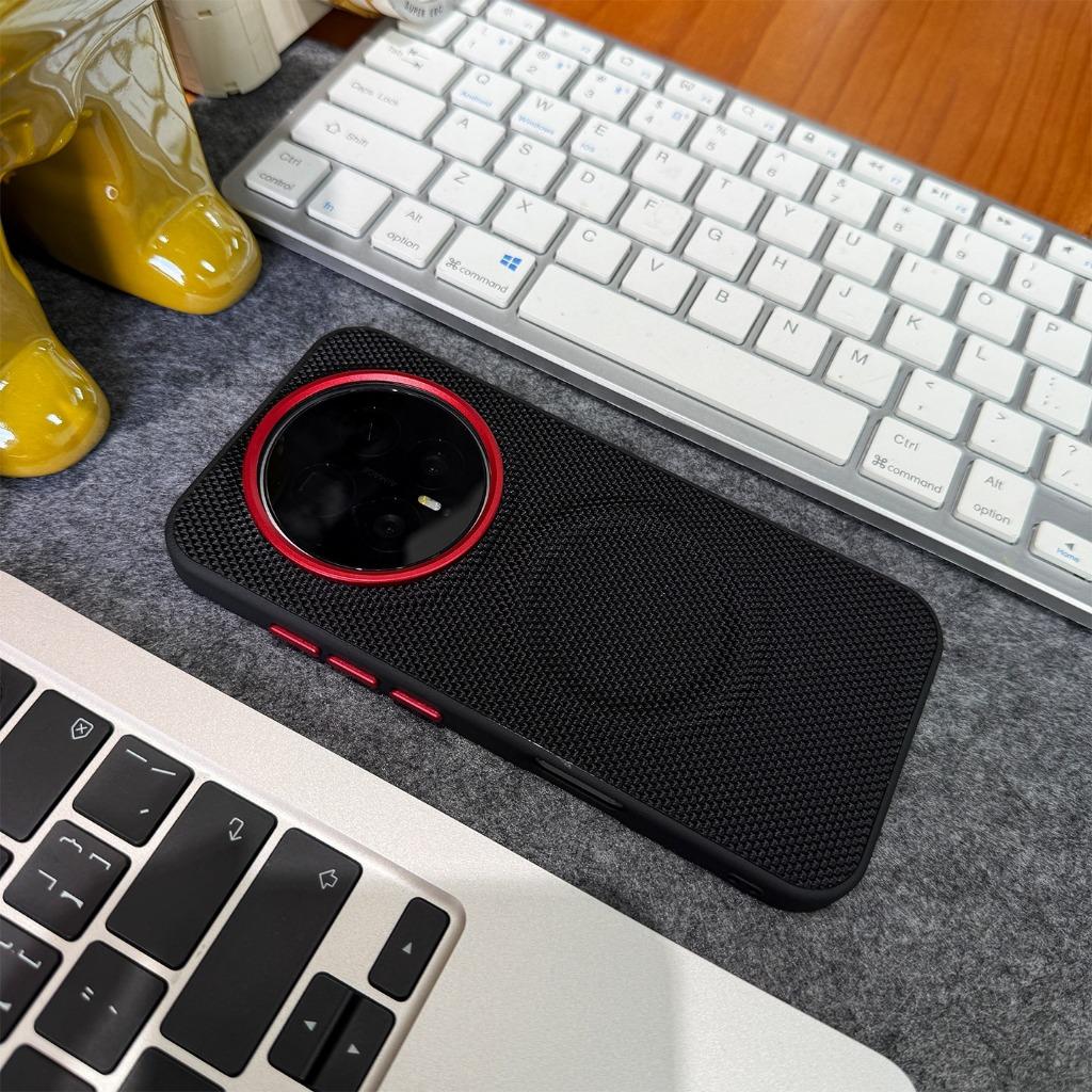 For Magsafe Magnetic Nylon Woven Case For Honor Magic 8 Pro Air 8 RSR 8 Lite Magic 7 Pro 7RSR Metal Buttons Matte Leather Cover