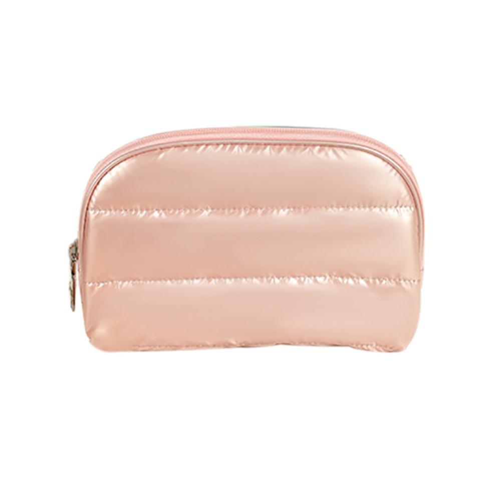 Portable Waterproof Aesthetic Cosmetic Organizer Large Capacity Shock Resistance Quilted Makeup Pouch Washbag Toiletries