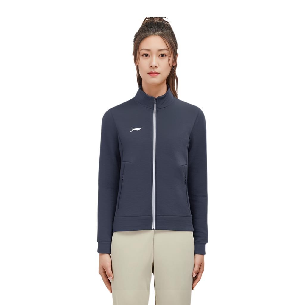 Li Ning Laufserie Bequemer Atmungsaktiver Langarm-Hoodie Unisex-Hoodies Tintengrau AWDS393-1