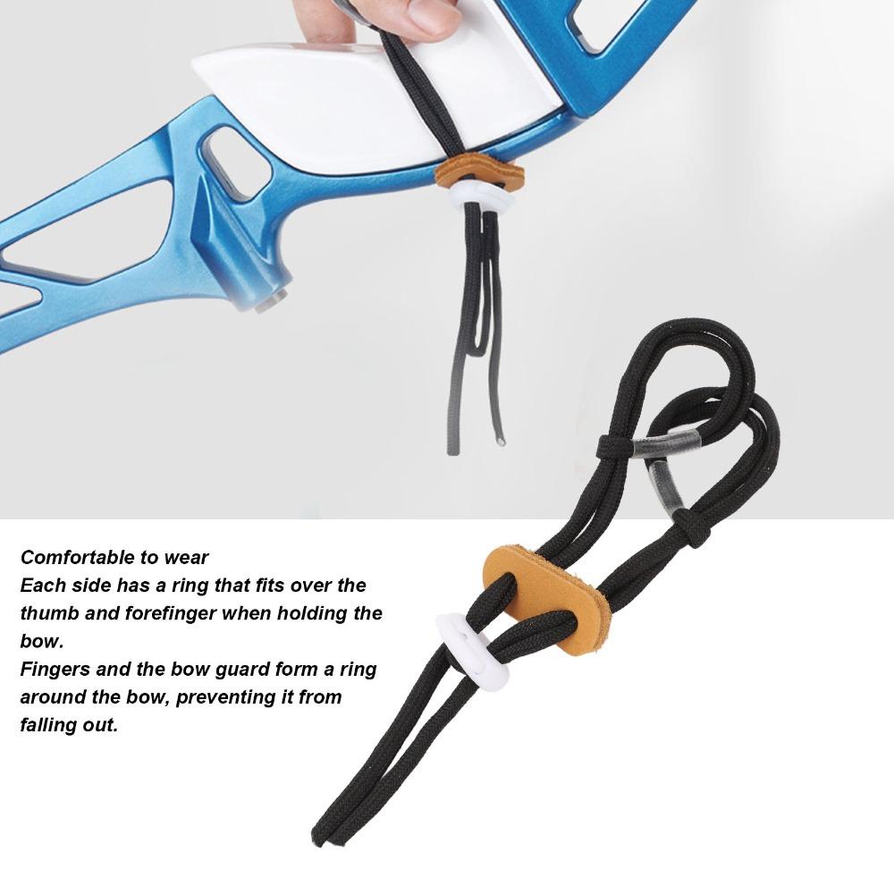 Improved Stability Archery Bow Rope Hand Guard Polyester Finger Sling  Bow Protection
