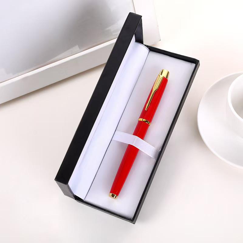 Feather Sword Fountain Pen Set: Black Ink Ballpoint Pen for Office, Meetings, Events, and Business Gifts.
