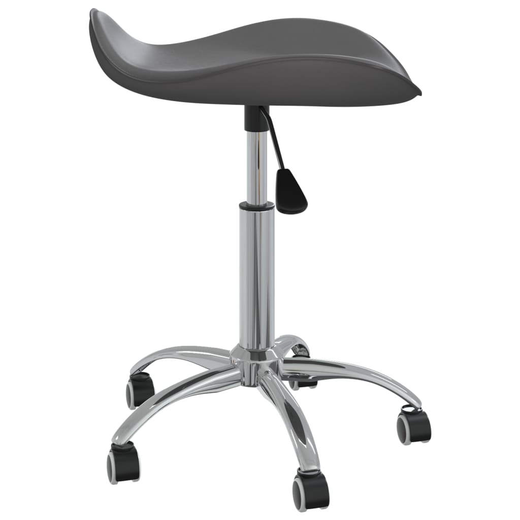 Dining Room Chair Swivel Grey Faux Leather
