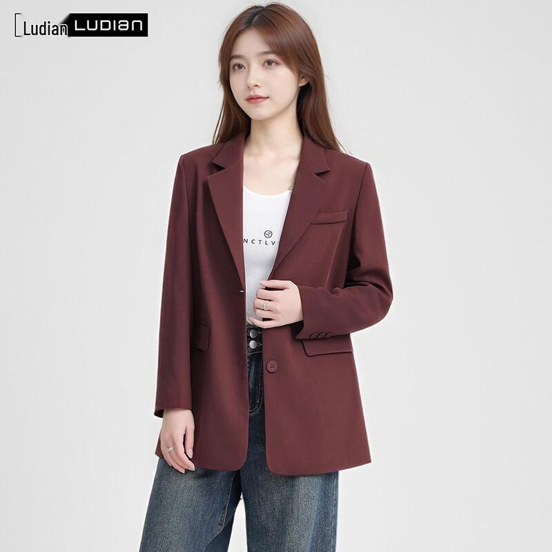 LUDIan Women's Premium Loose-Fit Business Suit Jacket