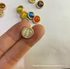 Rose Gold Metal Base Pearl Cat's Eye Button for Sweater - 11.5MM