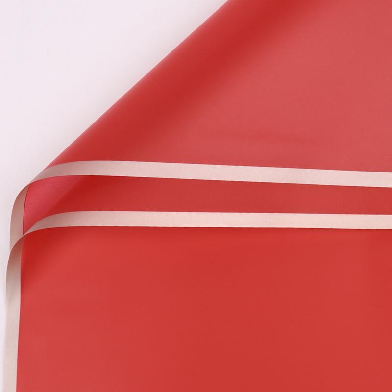 20ks/šarže Golden Border Rose Květinový balicí papír Korejský styl Poloprůhledný Dárkový Květinářství Květinářství Balicí papír