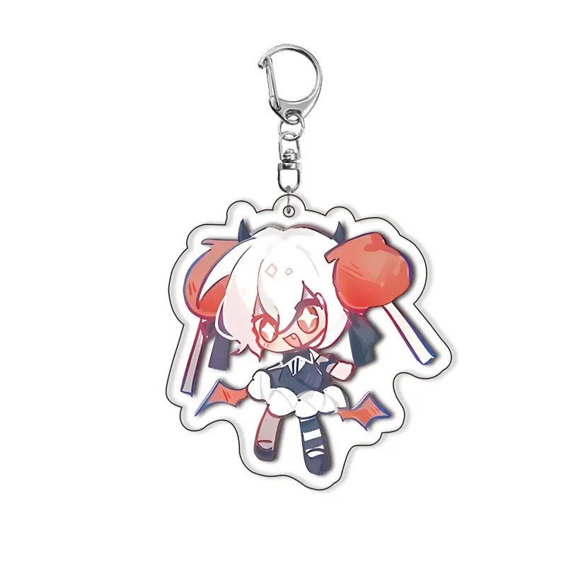 New Game Cookie Running Acrylic Fun Keychain Shadow Milk Pure Vanilla Cookie Pendant Keyrings Fans Gifts Bag Hanging Accessories