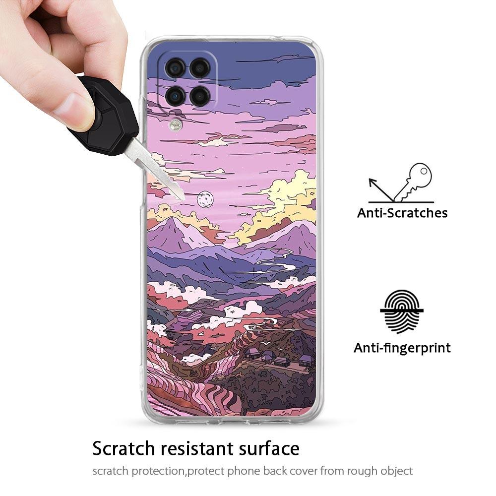 INS Japan Sunset Scenery Phone Case For Samsung A51 A71 A21S A12 A11 A31 A41 A01 A03S A22 A13 A33 A73 A53 A52 A32 5G A23 Cover