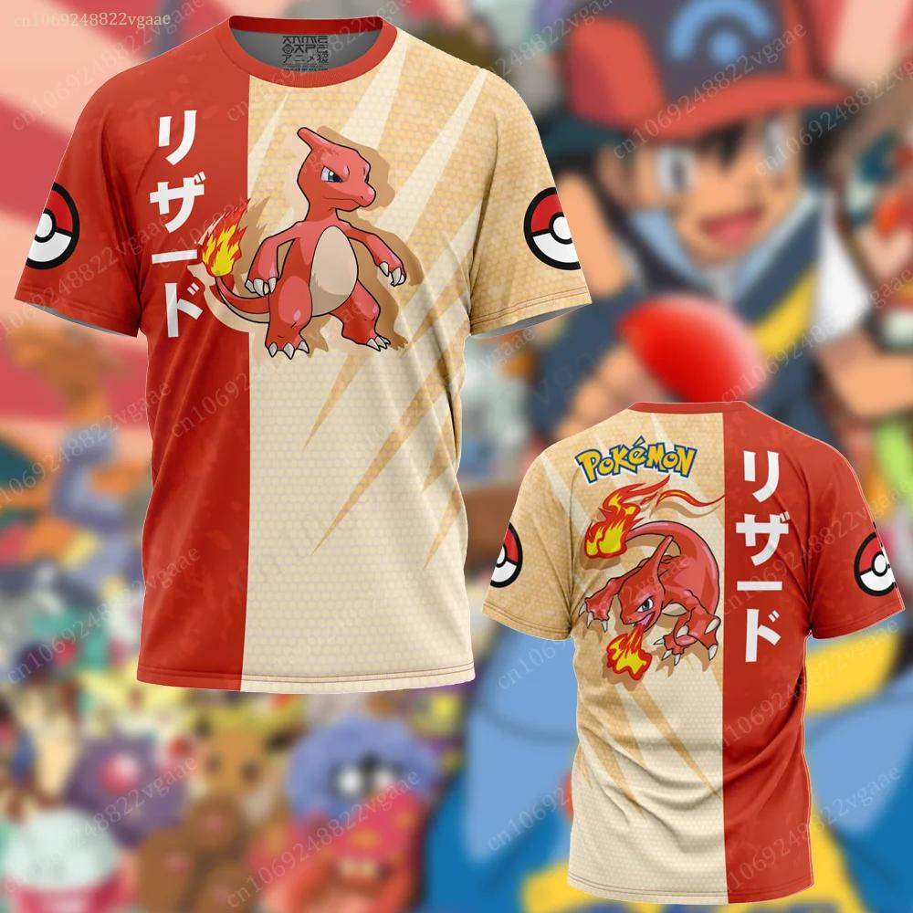 Summer Pikach T Shirt Kids  Pokemon Tshirt Girls Boys Short Sleeve Cartoon Tee Tops