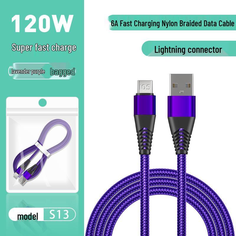 Pin Yue S13 6A Fast Charging Cable for Apple, Xiaomi, Honor, Huawei USB-C Devices