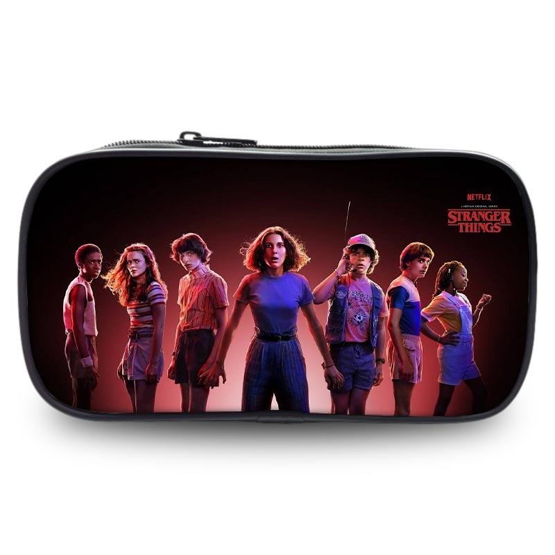 Geräumiges Federmäppchen aus Oxford-Material Stranger Things für Schüler Universelles Geschlechtsdesign