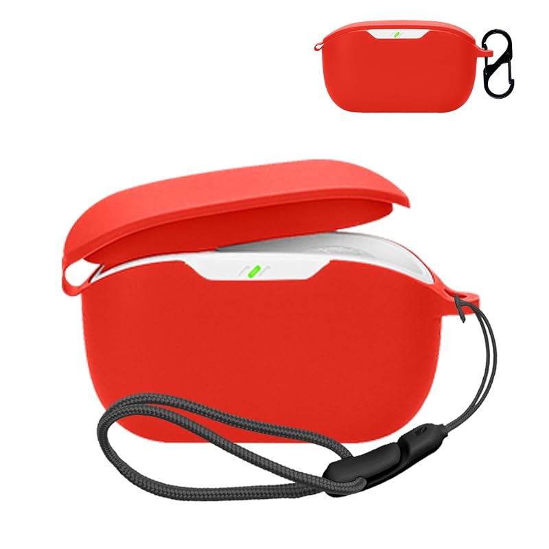 

For WAVE BUDS 2 for case cover [NOUKAJU] wireless earphones silicon protective case (With carabiner + strap included) ) Fall prevention Scratch