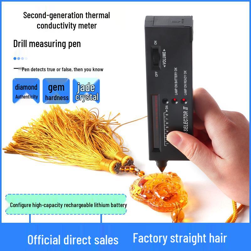 Professional Diamond and Gemstone Tester Pen: Second Generation Thermal Conductivity Meter for Authenticity Verification