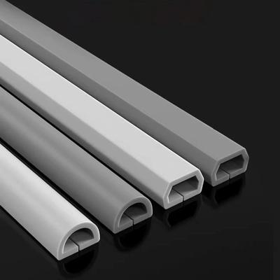 3M Cable Sleeve Arc Floor Cord Cover Self Adhesive Cable Protector Anti Extrusion Wiring Duct for Home Outdoor Wire Organizer