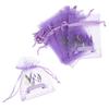 20Pcs Lavender Drawstring Mesh Bags Sachets Pouches Fragrance Storage Elegant Design Multiuse for Drawers Cars
