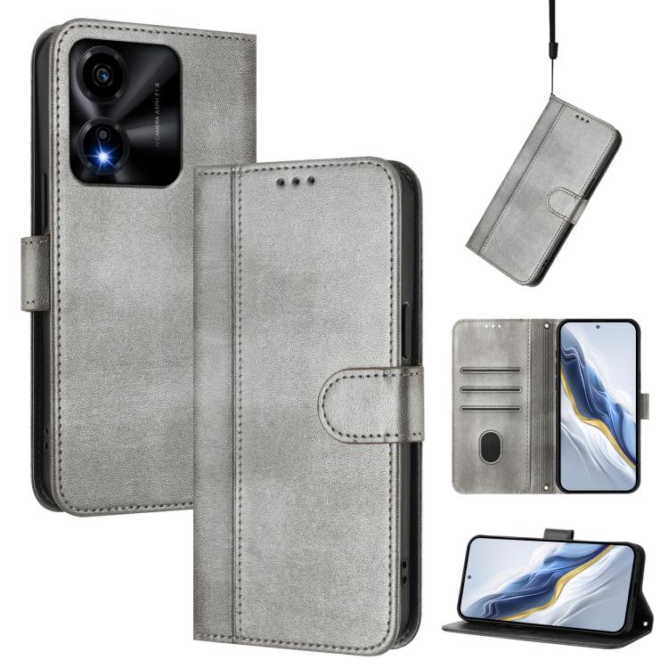 Linien-Spleißschnalle Retro Leder Handyhülle