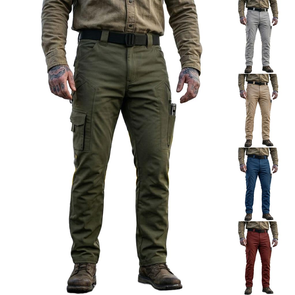 Herren- Cargohose Mehrere Taschen Retro-Farbe für die Arbeit im Freien