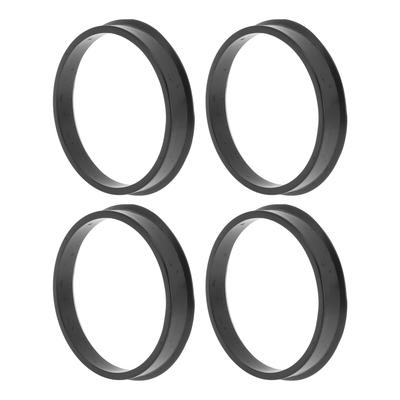 A ABSOPRO 59.1mm To 54.1mm Car Wheel Hub Centric Ring Black Polycarbonate Wheel Center Shaft Shock Absorption Hub Ring 4pcs