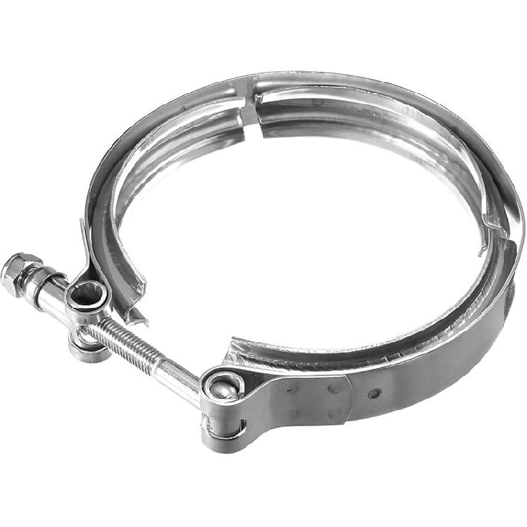 4-дюймовый V-образный хомут, быстросъемный фланец из нержавеющей стали 304, хомут для выхлопной системы, V-образный хомут для выхлопной системы пикапа, турбо-даунпайпа, для замены выхлопной системы 4 Inches