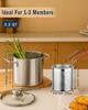 Stainless Steel Deep Fryer Pot With Basket & Lid, Oil Strainer Pot For Frying Fish, Shrimp, Chicken & Fries - Japanese