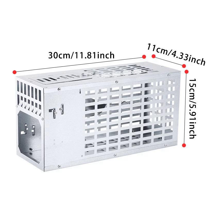Multipurpose Humane Mouse Trap Galvanized Metal Dual Door Reusable Rodent Catcher for Home Kitchen Garden Garage 1