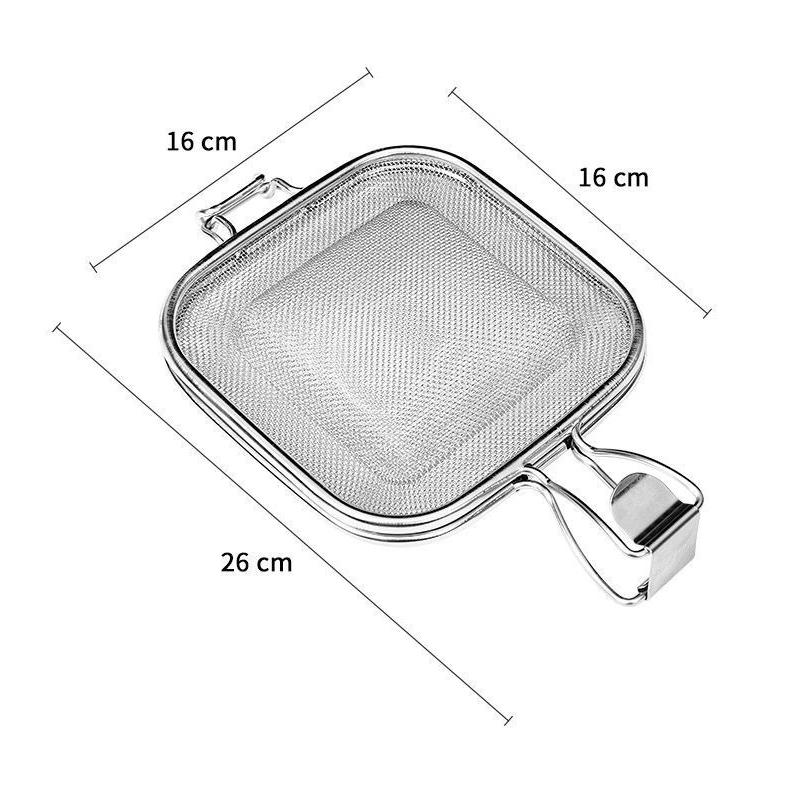 Нержавеющая сталь Хлебопечка для выпечки Хлебопечка Быстрое питание Сэндвич-сковорода Овальный дизайн Фритюрница для завтрака с двойными ручками Сетка для гриля