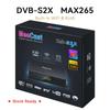 New H265 DVB-S2X TV Set-Top Box MAX265 with WiFi and Network Port, HEVC DVBS2X.