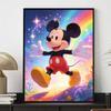 Disney Diamond Painting Mickey Rainbow Magic Handmade Diy Home Decoration Gifts