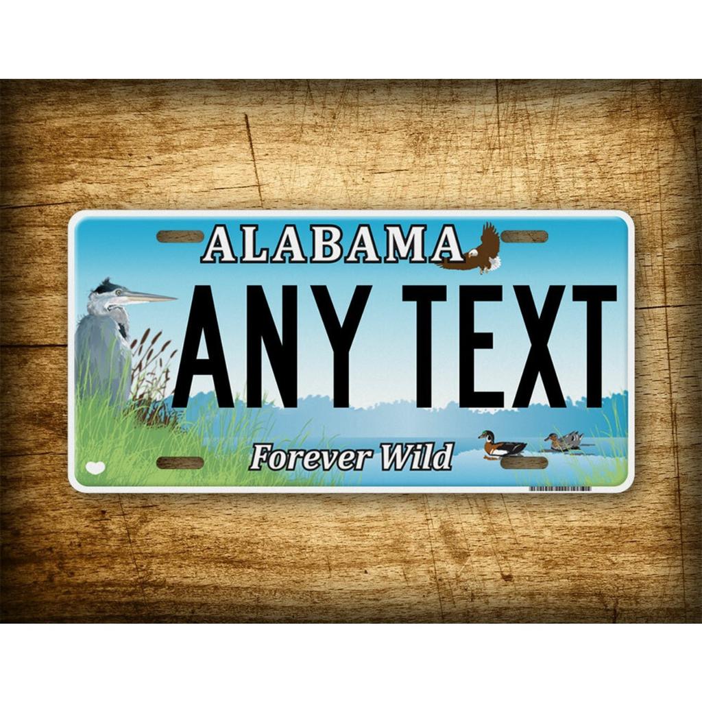 Personalized Alabama Forever Wild Decorative Metal Sign Tin Art Home Wall Decor