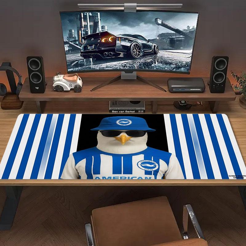 Brighton & Hove Albion Large Size Mouse Pad Large Gaming Table Cushion Non-slip Laptop Tablet Big Mousepad XXL Mat Mini PC Playmat With Lock Edge
