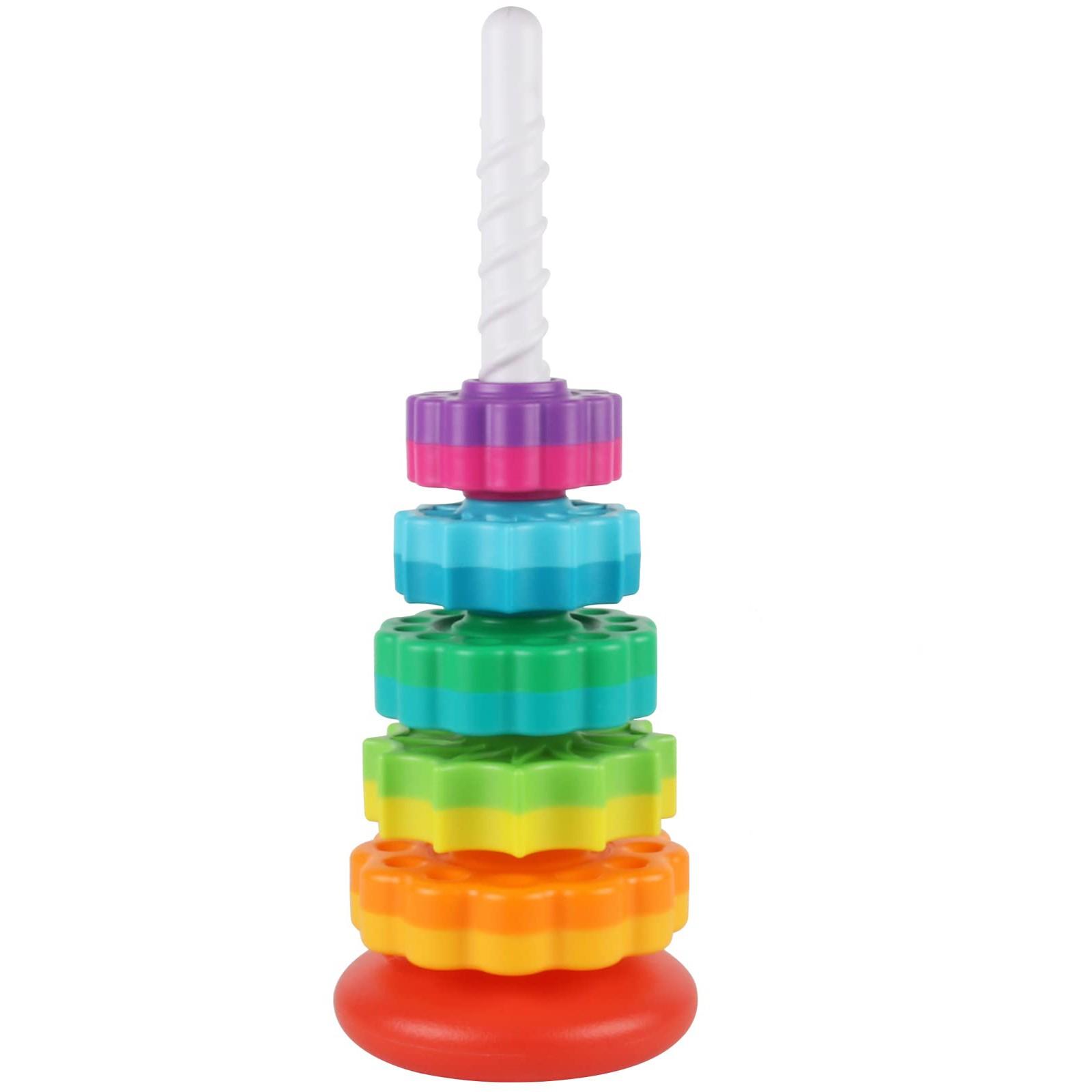 

Игрушка-стопка, вращающаяся игрушка-стопка, игрушки для мальчиков и девочек в возрасте 1, 2, 3 лет One Size