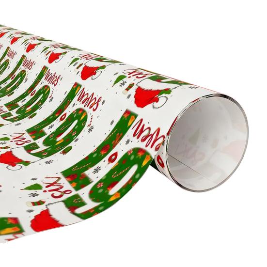 Χριστουγεννιάτικο Χαρτί Περιτυλίγματος Έκδοσης 67 Εορταστικό Περίβλημα Δώρου Αστεία Δώρα Γκάγκ για Κρυφό Άγιο Βασίλη για Φίλους Και Συνεργάτες