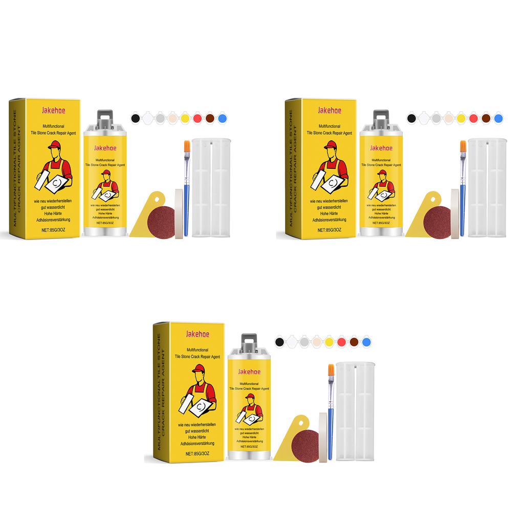 Reparationssats för kakelstenar Starkt lim Kakelfyllningslim Långvarigt Granit Marmor Fyllningslim Reparation av Sprickor