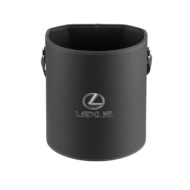 For Lexus RX NX LX ES GS IS UX etc Car Trash Can Waterproof with Lid Leakproof Leatherette Waste Bin AEN1