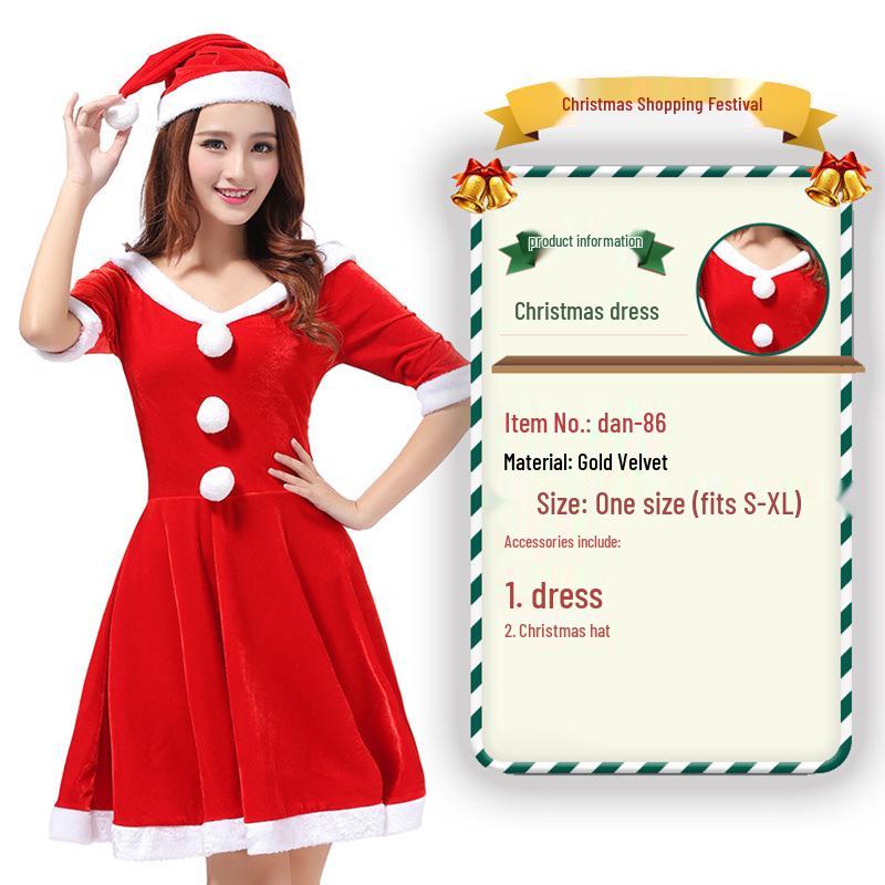 2023 Weihnachtsmann Weihnachtskostüm und Cosplay-Outfit-Set