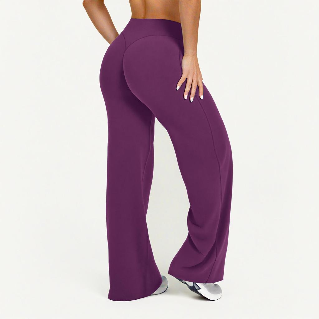 Women's Mid-Waist Super Soft Straight-Leg Yoga Pants