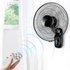 60W Remote Control Electric Fan Oscillating Wall Mounted Fan Home Restaurant 3 Gears Adjustable Industrial Air Cooling Fan 220V