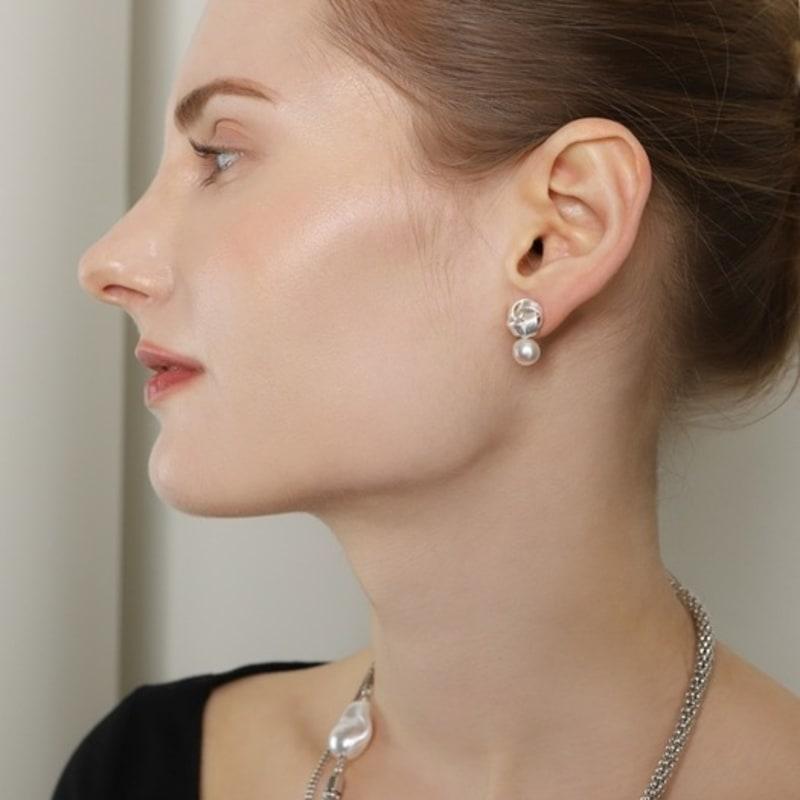 ozel Fresh Water Pearl Wreath Earrings PB127E