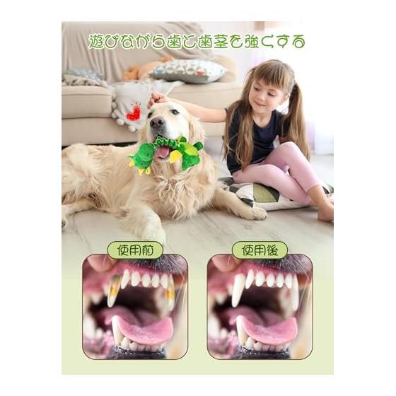 Dog Toy Chew Dog Toy Makes Sound Dog Stuffed Toy Teeth Brushing Dog Educational Toy Throw Washable Pet Toy Puppy Medium Dog Large Dog