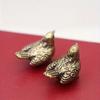 Lucky Brass Sparrow Statue Cute Sparrow Ornament Funny Miniature Sparrow Tea Pet  Home Desk Decor