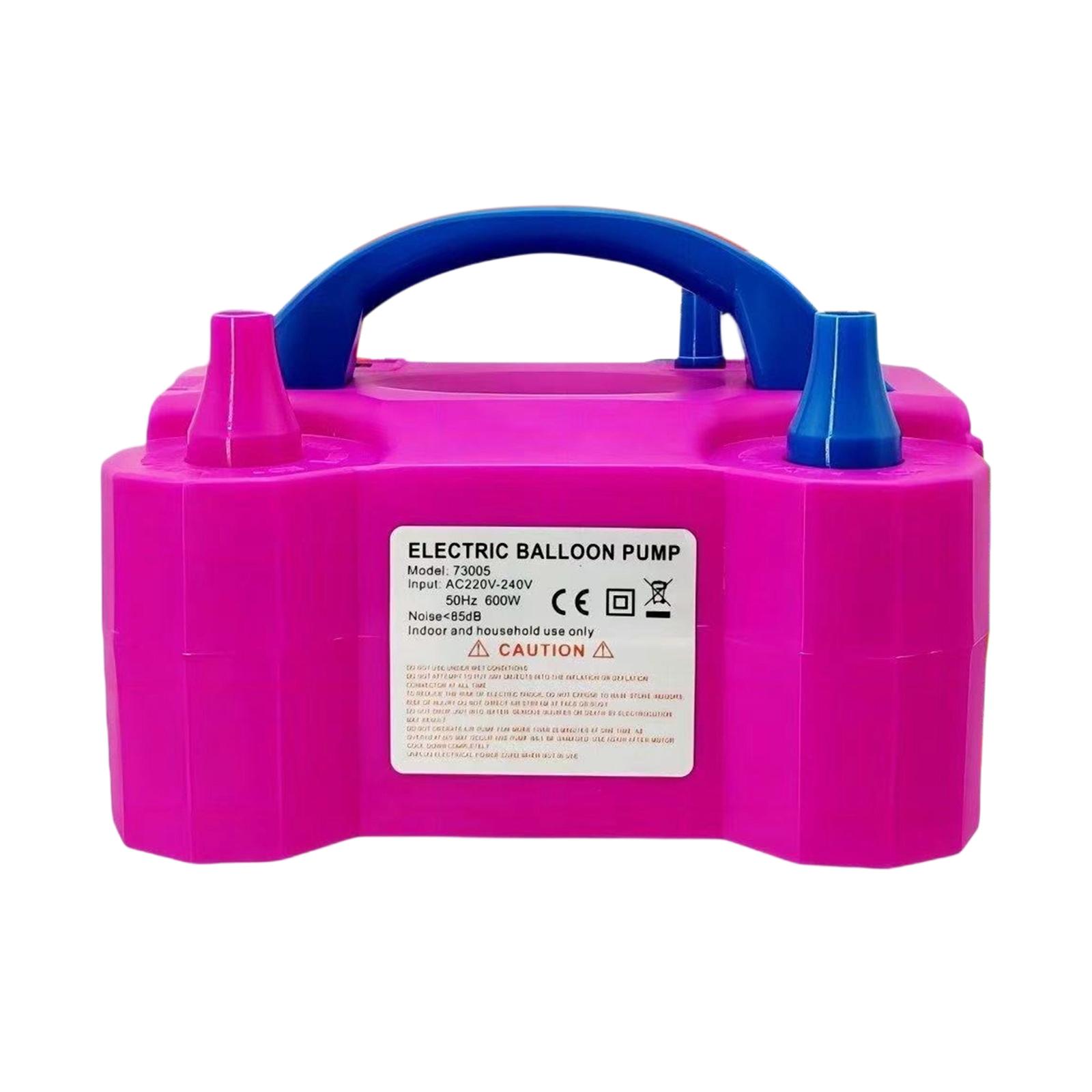 Electric Balloon Pump Dual Nozzle Automatic Inflator Balloon Air Pump for Party Decorations and Events Suitable for Latex and Foil Balloons One Size