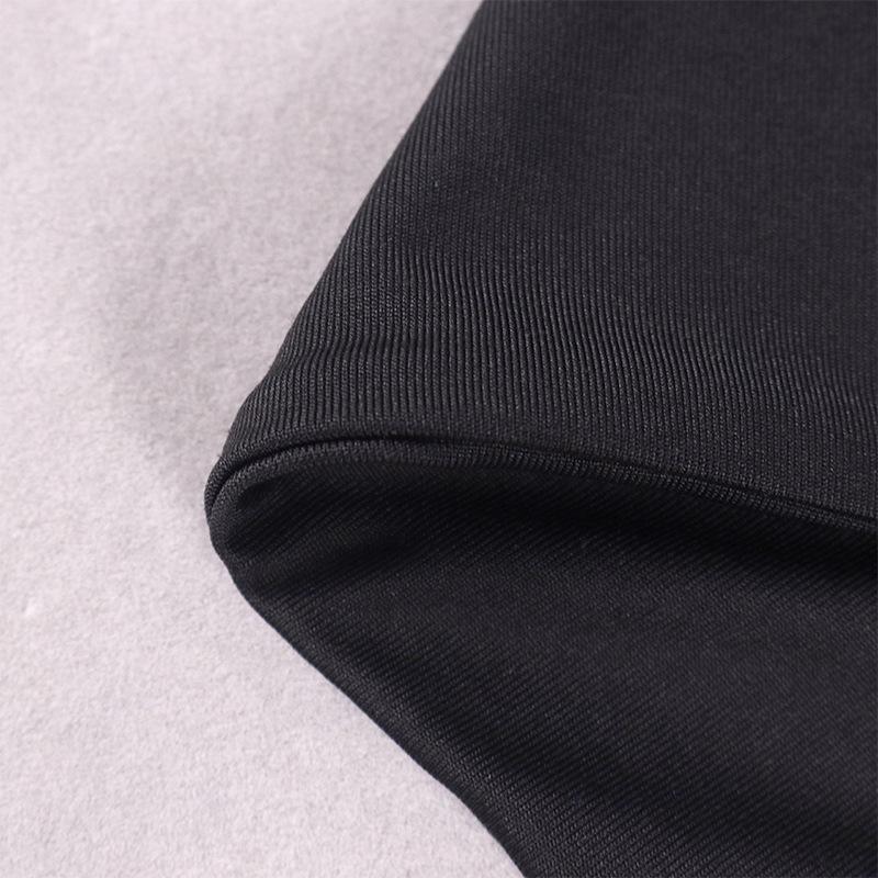 Evropská a americká sexy dámská jarní móda Jednobarevné krátké šaty s dutým pasem