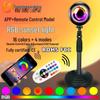Sunset Lamp with APP & Remote Control - RGB 16 Color USB Rainbow Projector Light